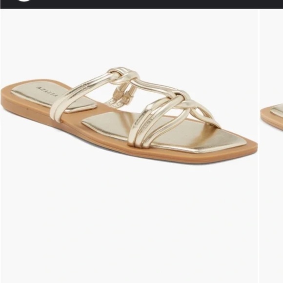 Azalea Wang 
STETSON SANDAL IN GOLD SIZE 7 - Picture 2 of 12